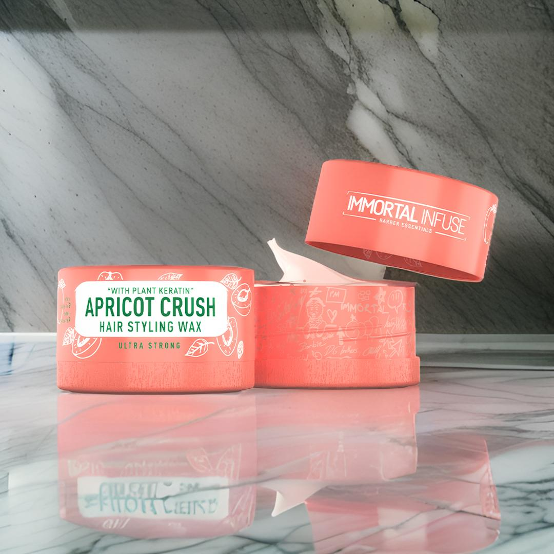 Cire Immortal Infuse, cire coiffante tous type de cheveux | Apricot Crush