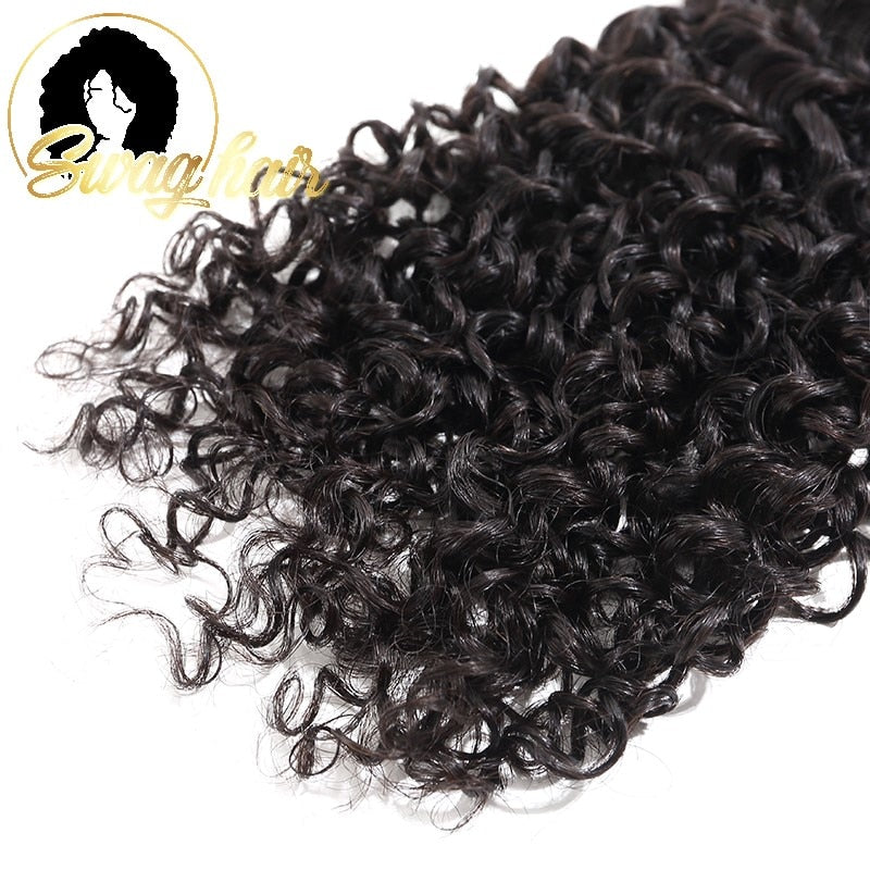 Extensions de cheveux brésiliens, mèches Jerry Curl, tissées, naturelles, non traitées, épaisses, 8 à 28 pouces