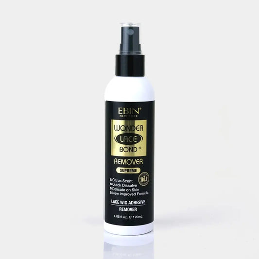 Ebin - Adhésif imperméable Wonder Lace Bond - Spray Supreme Remover 120 ml