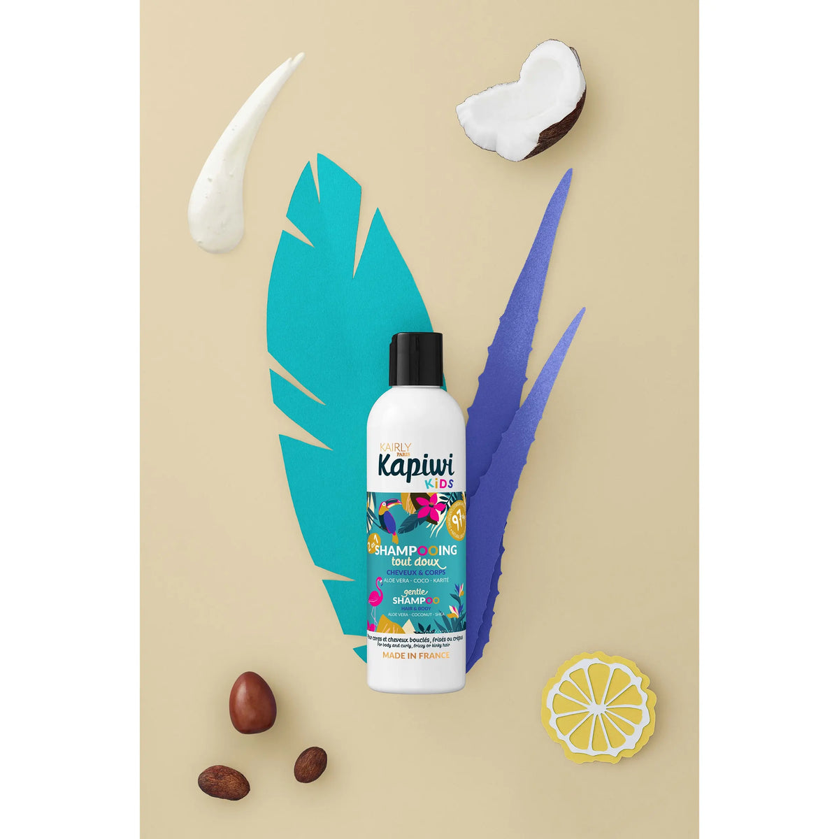 KAIRLY - KAPIWI - SHAMPOOING 2 EN 1 - 250ml pour enfants