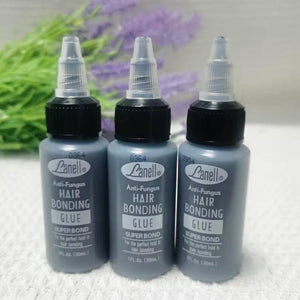 Colle à tissage Super Hair Weaving Bond 30 ml pour extensions de cheveux foncés idéale pour maintenir fermement les tissages Lanell