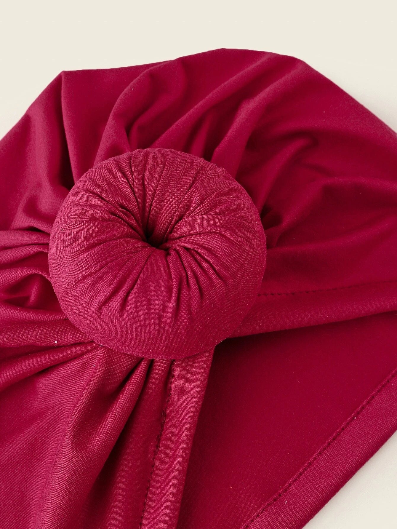 Turban unicolore Rouge foncé