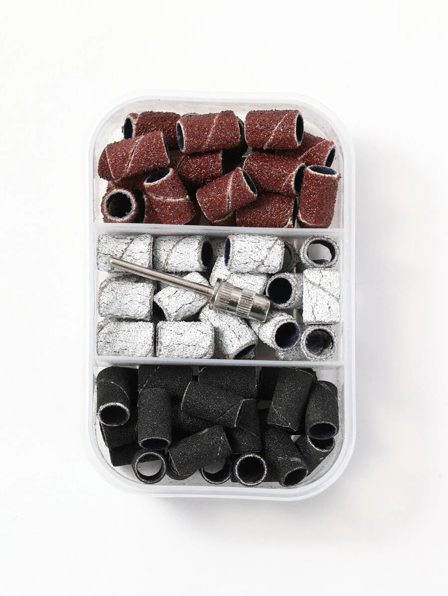 Tête de polissage des ongles de couleur mixte 1 boîte