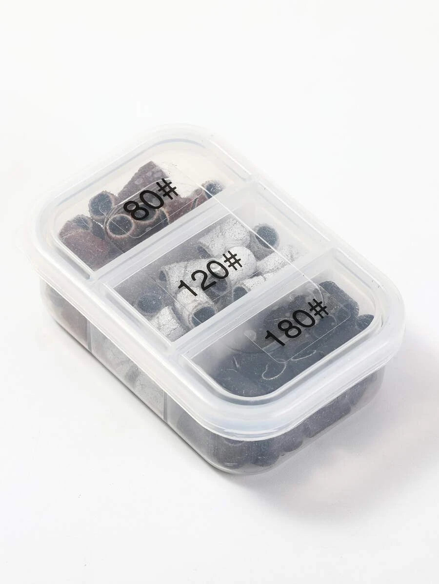 Tête de polissage des ongles de couleur mixte 1 boîte