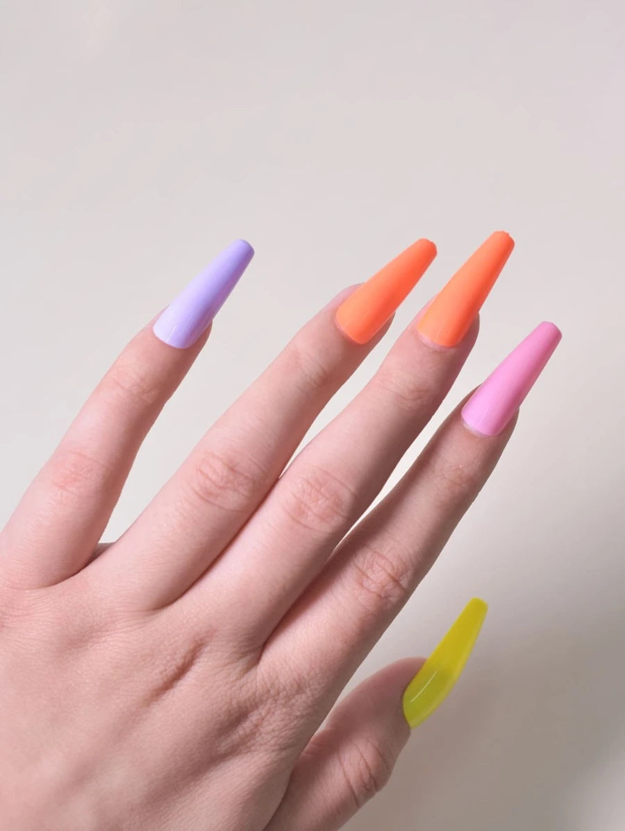 Faux-ongles de cercueil long 100 pièces