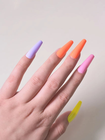 Faux-ongles de cercueil long 100 pièces