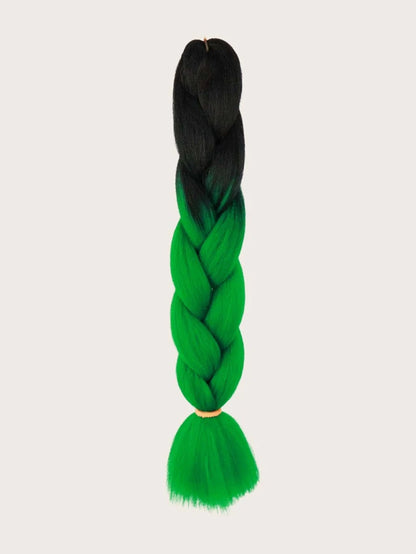 Extensions tresse de cheveux synthétiques dégradé long