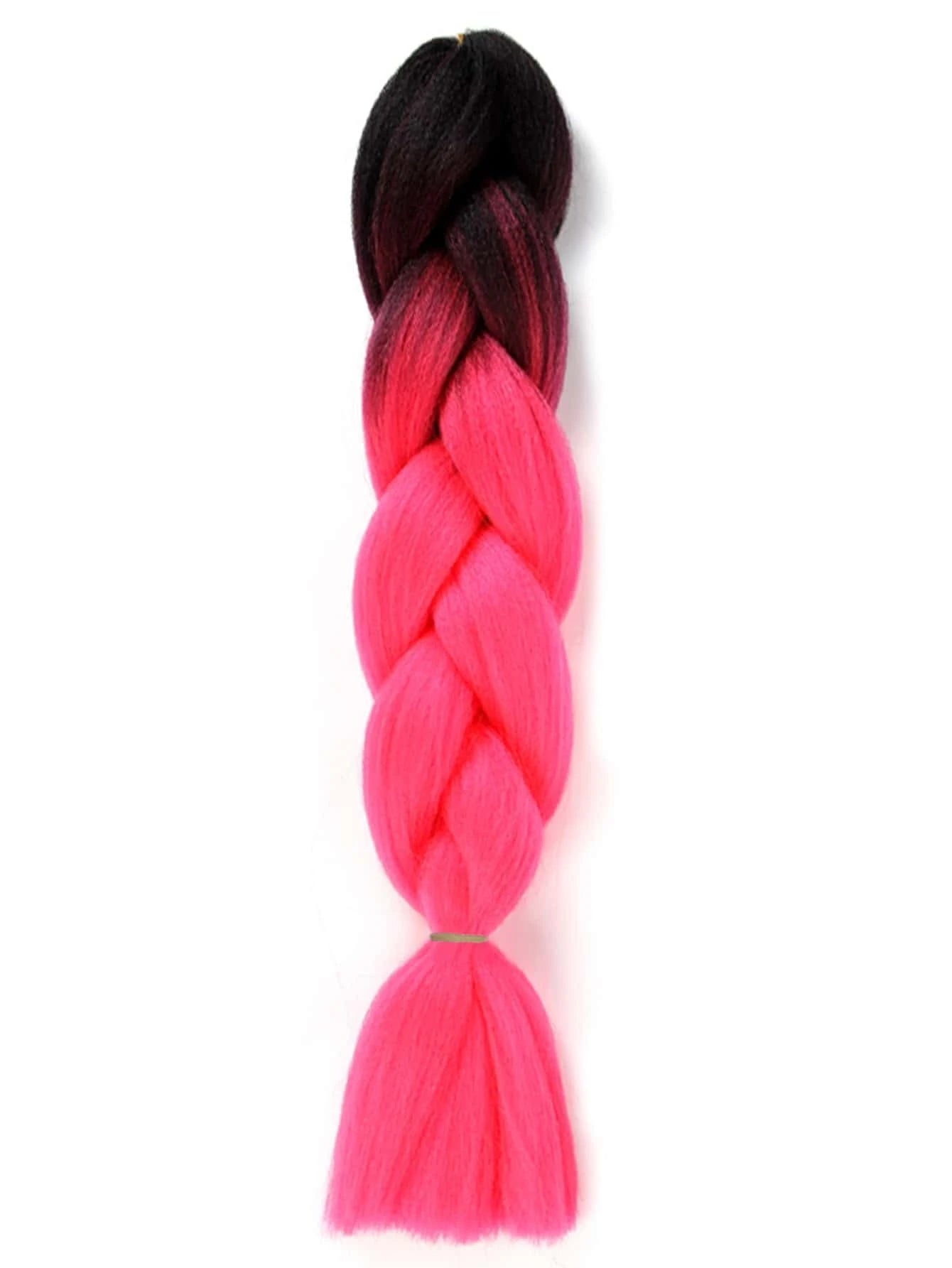 Extensions tresse de cheveux synthétiques dégradé long