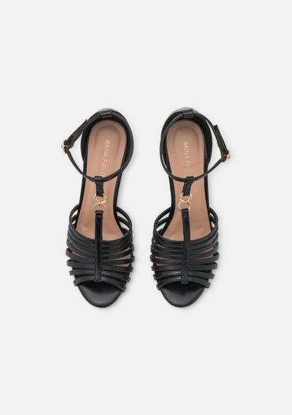 Anna Field Sandales talon aiguille noir