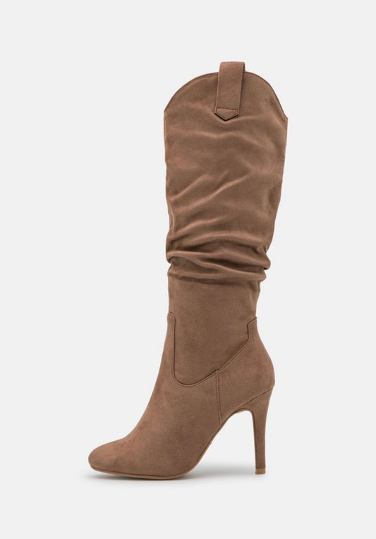 Anna Field Bottes a talon aiguille beige