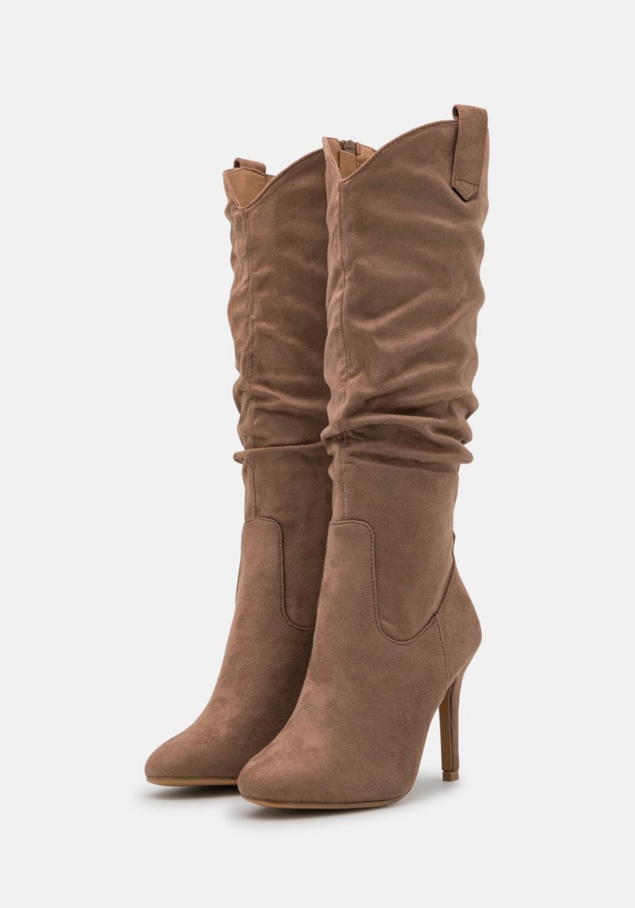 Anna Field Bottes a talon aiguille beige