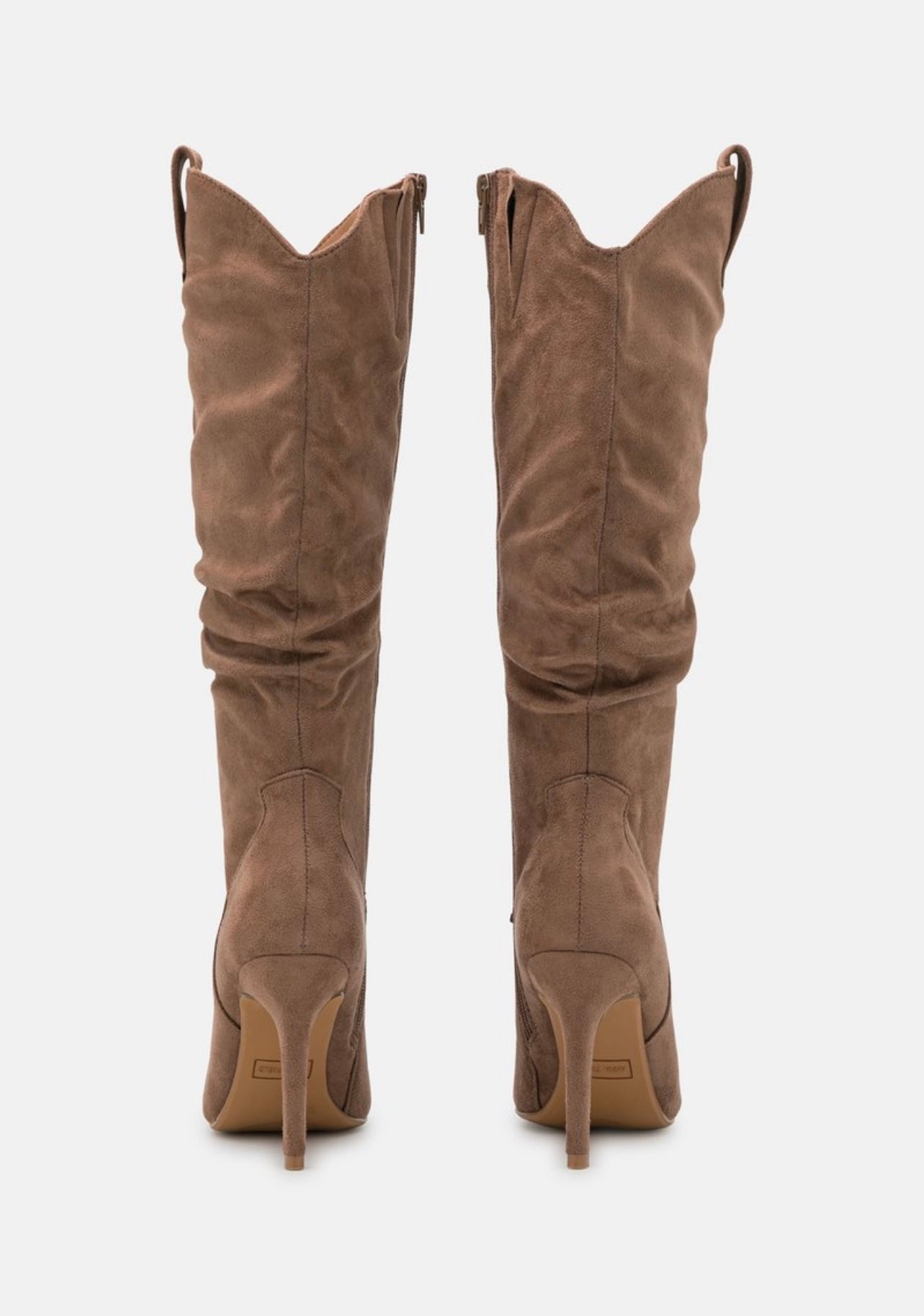 Anna Field Bottes a talon aiguille beige